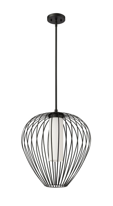 Pendant Z-Lite 7507-18MB Matte Black Savanti 1 Light Pendant Z-Lite
