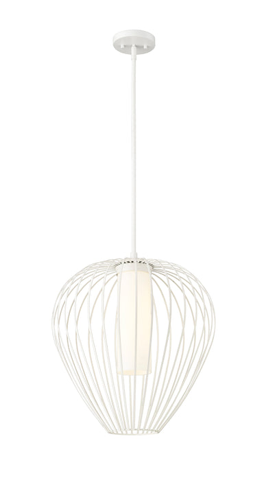 Pendant Z-Lite 7507-18TW Tundra White Savanti 1 Light Pendant Z-Lite