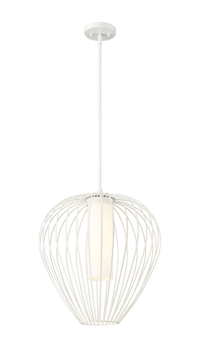 Pendant Z-Lite 7507-18TW Tundra White Savanti 1 Light Pendant Z-Lite