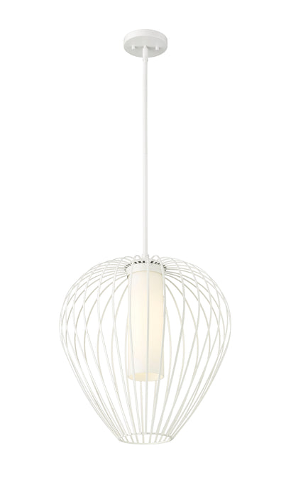 Pendant Z-Lite 7507-18TW Tundra White Savanti 1 Light Pendant Z-Lite