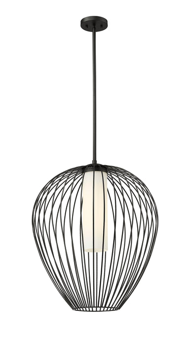 Pendant Z-Lite 7507-22MB Matte Black Savanti 1 Light Pendant Z-Lite