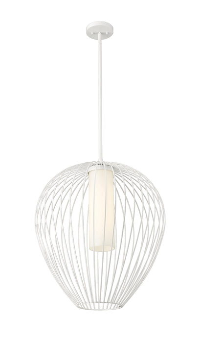 Pendant Z-Lite 7507-22TW Tundra White Savanti 1 Light Pendant Z-Lite