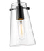 Pendant Z-Lite 7508MP-MB Matte Black Kira 1 Light Pendant Z-Lite