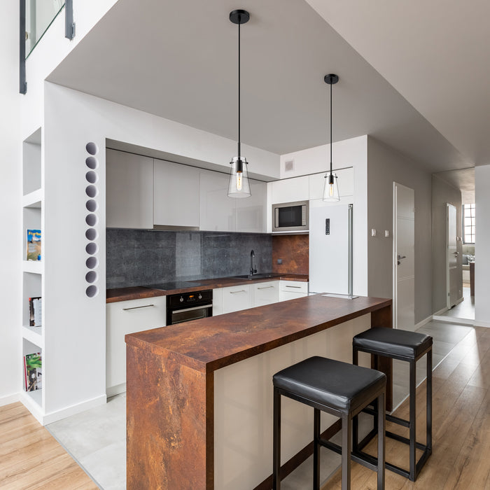 Pendant Z-Lite 7508MP-MB Matte Black Kira 1 Light Pendant Z-Lite