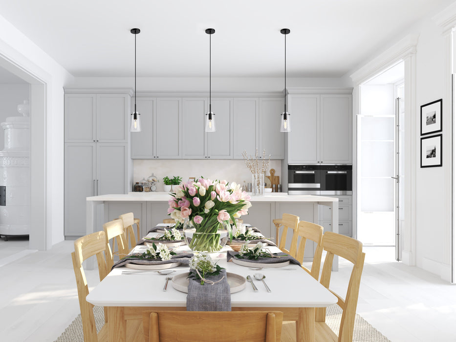 Pendant Z-Lite 7508MP-MB Matte Black Kira 1 Light Pendant Z-Lite