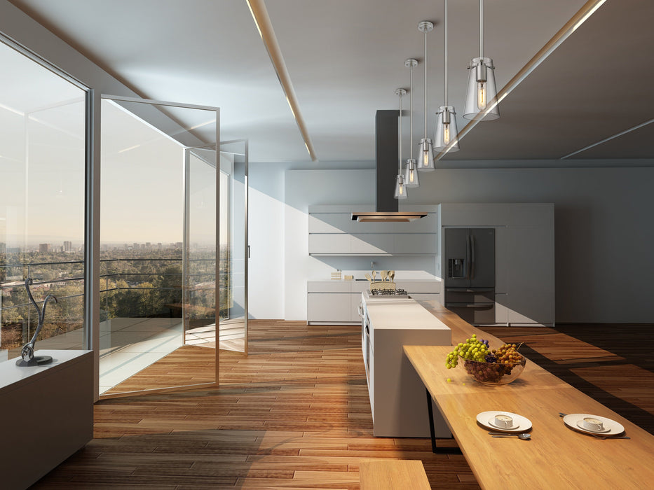 Pendant Z-Lite 7508MP-ROD-BN Brushed Nickel Kira 1 Light Pendant Z-Lite