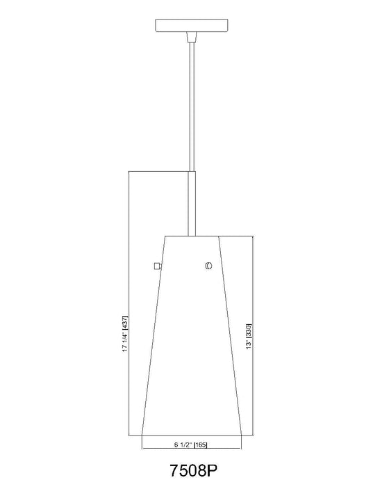 Pendant Z-Lite 7508P-MGLD Modern Gold Kira 1 Light Pendant Z-Lite