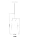 Pendant Z-Lite 7508P-MGLD Modern Gold Kira 1 Light Pendant Z-Lite