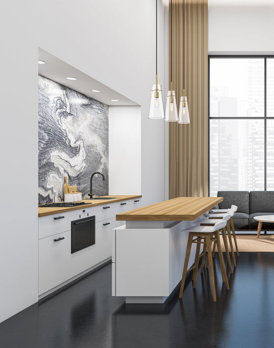 Pendant Z-Lite 7508P-MGLD Modern Gold Kira 1 Light Pendant Z-Lite