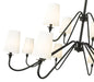 Chandelier Z-Lite 7509-12-60MB Matte Black Gianna 12 Light Chandelier Z-Lite