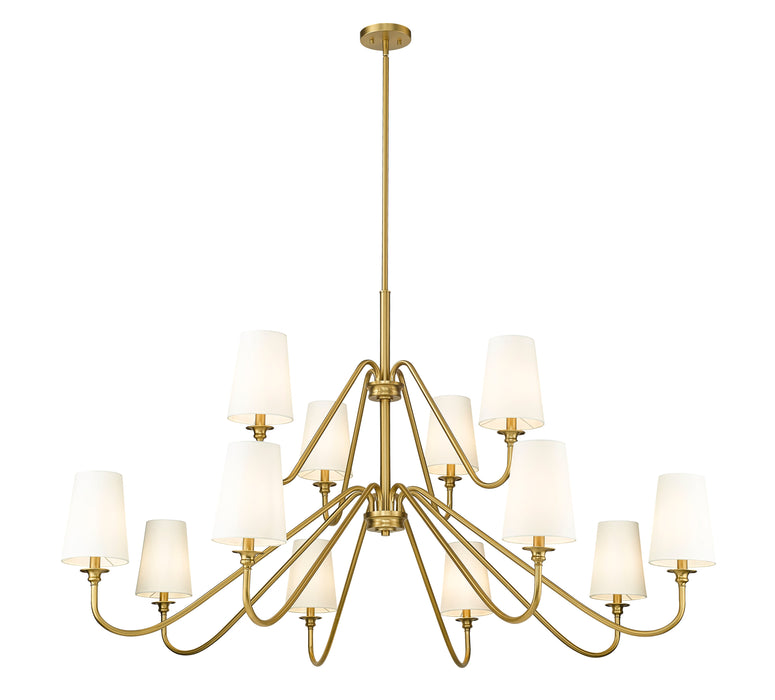 Chandelier Z-Lite 7509-12-60MGLD Modern Gold Gianna 12 Light Chandelier Z-Lite