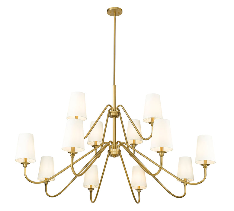 Chandelier Z-Lite 7509-12-60MGLD Modern Gold Gianna 12 Light Chandelier Z-Lite