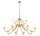 Chandelier Z-Lite 7509-12-60MGLD Modern Gold Gianna 12 Light Chandelier Z-Lite
