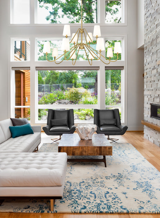 Chandelier Z-Lite 7509-12-60MGLD Modern Gold Gianna 12 Light Chandelier Z-Lite