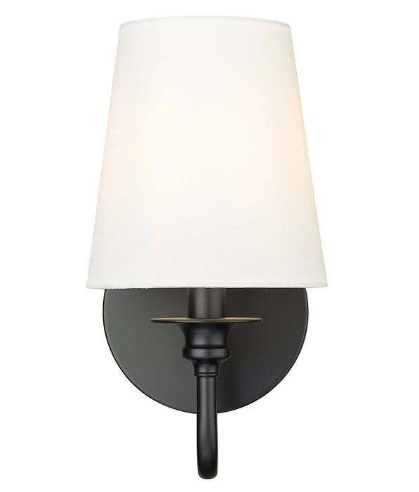 Wall Sconce Z-Lite 7509-1S-MB Matte Black Gianna 1 Light Wall Sconce Z-Lite