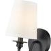 Wall Sconce Z-Lite 7509-1S-MB Matte Black Gianna 1 Light Wall Sconce Z-Lite