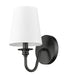Wall Sconce Z-Lite 7509-1S-MB Matte Black Gianna 1 Light Wall Sconce Z-Lite