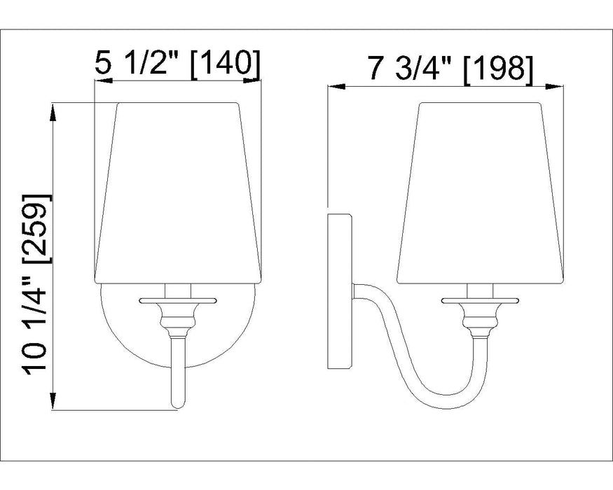 Wall Sconce Z-Lite 7509-1S-MGLD Modern Gold Gianna 1 Light Wall Sconce Z-Lite