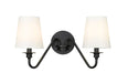 Wall Sconce Z-Lite 7509-2S-MB Matte Black Gianna 2 Light Wall Sconce Z-Lite