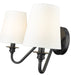 Wall Sconce Z-Lite 7509-2S-MB Matte Black Gianna 2 Light Wall Sconce Z-Lite
