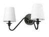 Wall Sconce Z-Lite 7509-2S-MB Matte Black Gianna 2 Light Wall Sconce Z-Lite