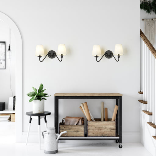 Wall Sconce Z-Lite 7509-2S-MB Matte Black Gianna 2 Light Wall Sconce Z-Lite
