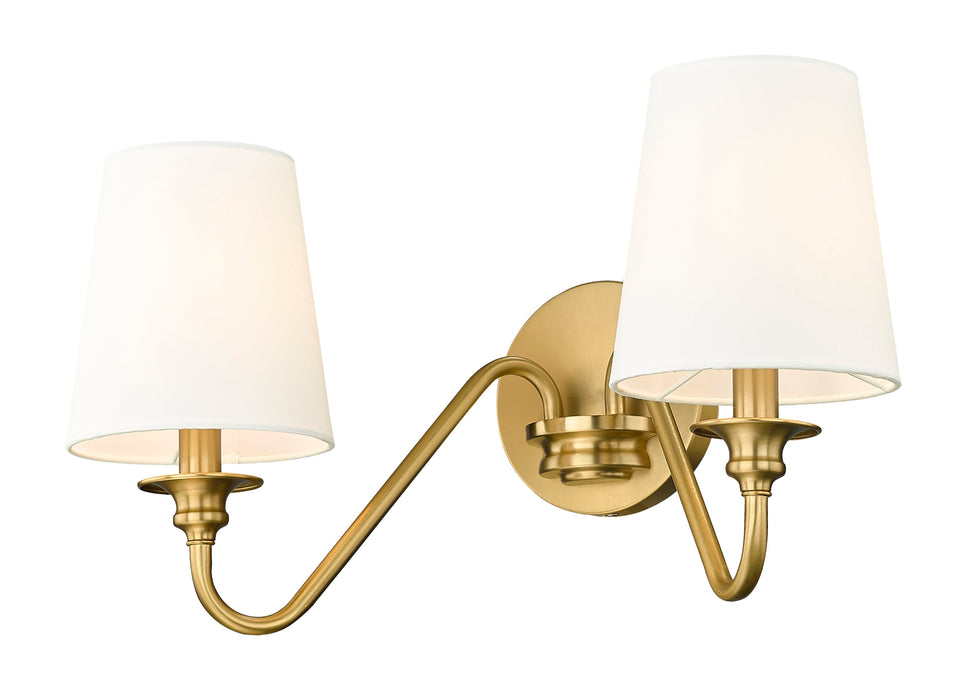 Wall Sconce Z-Lite 7509-2S-MGLD Modern Gold Gianna 2 Light Wall Sconce Z-Lite