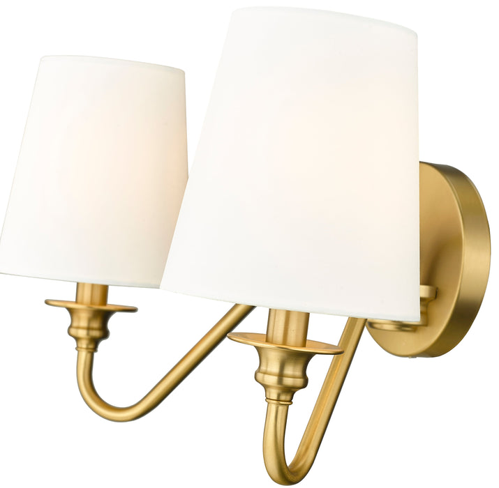 Wall Sconce Z-Lite 7509-2S-MGLD Modern Gold Gianna 2 Light Wall Sconce Z-Lite
