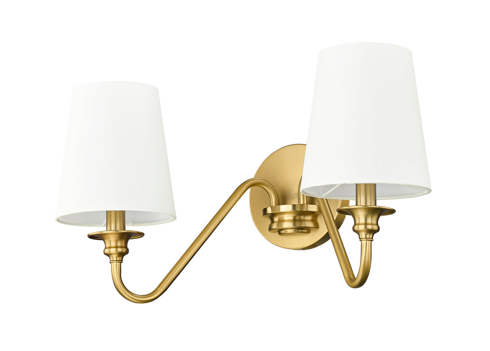 Wall Sconce Z-Lite 7509-2S-MGLD Modern Gold Gianna 2 Light Wall Sconce Z-Lite