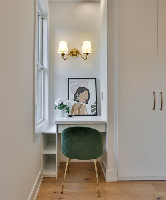 Wall Sconce Z-Lite 7509-2S-MGLD Modern Gold Gianna 2 Light Wall Sconce Z-Lite