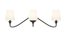 Wall Sconce Z-Lite 7509-3S-MB Matte Black Gianna 3 Light Wall Sconce Z-Lite