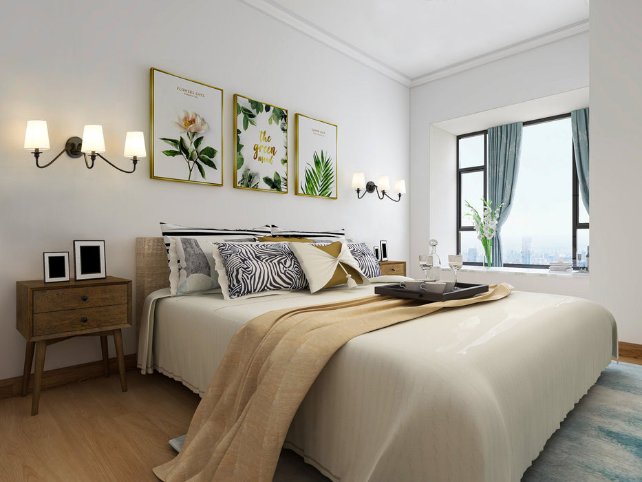 Wall Sconce Z-Lite 7509-3S-MB Matte Black Gianna 3 Light Wall Sconce Z-Lite