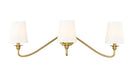 Wall Sconce Z-Lite 7509-3S-MGLD Modern Gold Gianna 3 Light Wall Sconce Z-Lite