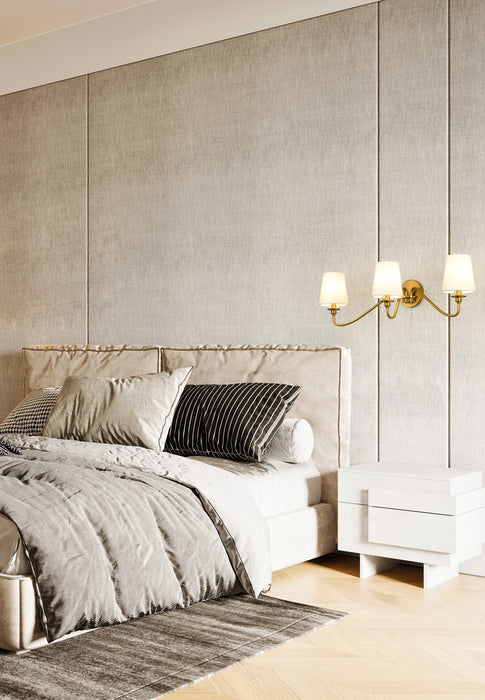 Wall Sconce Z-Lite 7509-3S-MGLD Modern Gold Gianna 3 Light Wall Sconce Z-Lite