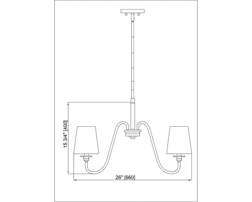 Chandelier Z-Lite 7509-5-26MB Matte Black Gianna 5 Light Chandelier Z-Lite