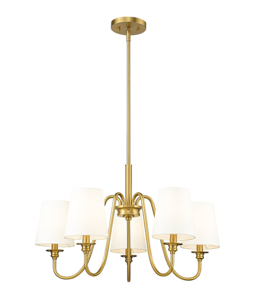 Chandelier Z-Lite 7509-5-26MGLD Modern Gold Gianna 5 Light Chandelier Z-Lite
