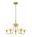 Chandelier Z-Lite 7509-5-26MGLD Modern Gold Gianna 5 Light Chandelier Z-Lite