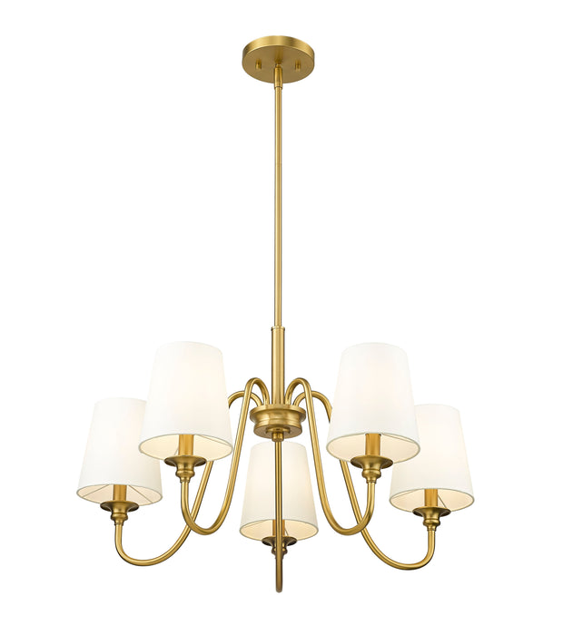 Chandelier Z-Lite 7509-5-26MGLD Modern Gold Gianna 5 Light Chandelier Z-Lite
