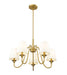 Chandelier Z-Lite 7509-5-26MGLD Modern Gold Gianna 5 Light Chandelier Z-Lite