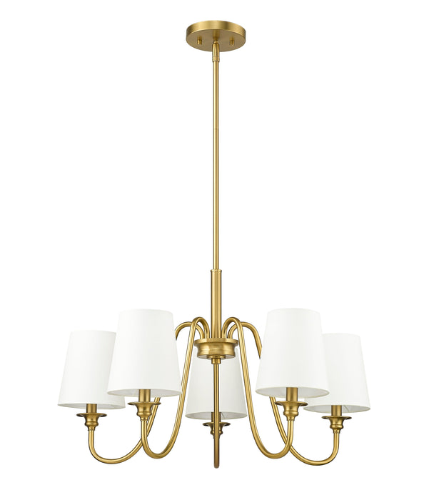 Chandelier Z-Lite 7509-5-26MGLD Modern Gold Gianna 5 Light Chandelier Z-Lite
