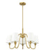 Chandelier Z-Lite 7509-5-26MGLD Modern Gold Gianna 5 Light Chandelier Z-Lite