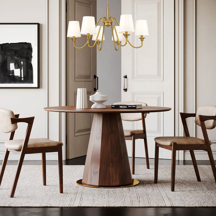 Chandelier Z-Lite 7509-6-32MGLD Modern Gold Gianna 6 Light Chandelier Z-Lite