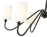 Chandelier Z-Lite 7509-6-46MB Matte Black Gianna 6 Light Chandelier Z-Lite