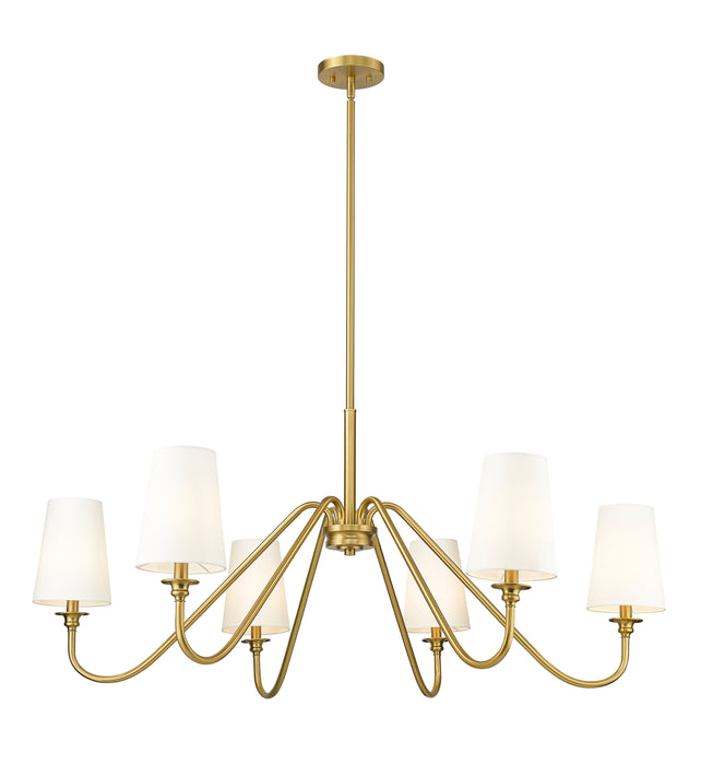 Chandelier Z-Lite 7509-6-46MGLD Modern Gold Gianna 6 Light Chandelier Z-Lite