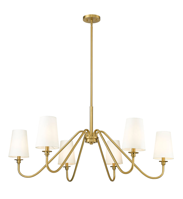 Chandelier Z-Lite 7509-6-46MGLD Modern Gold Gianna 6 Light Chandelier Z-Lite