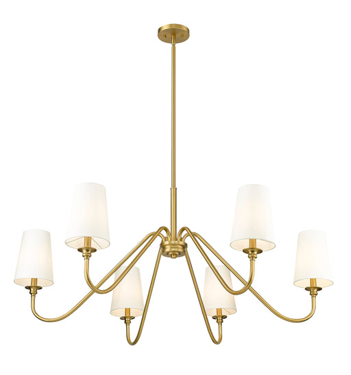 Chandelier Z-Lite 7509-6-46MGLD Modern Gold Gianna 6 Light Chandelier Z-Lite
