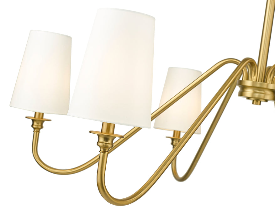 Chandelier Z-Lite 7509-6-46MGLD Modern Gold Gianna 6 Light Chandelier Z-Lite
