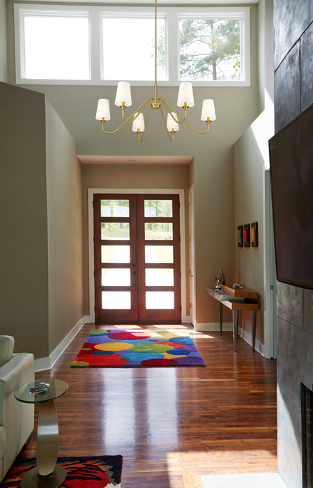 Chandelier Z-Lite 7509-6-46MGLD Modern Gold Gianna 6 Light Chandelier Z-Lite