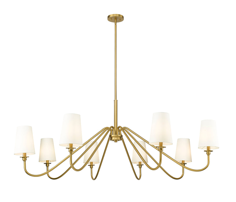 Chandelier Z-Lite 7509-8-60MGLD Modern Gold Gianna 8 Light Chandelier Z-Lite
