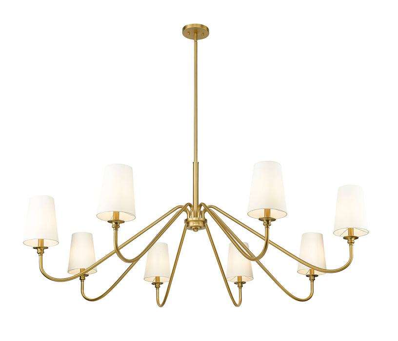 Chandelier Z-Lite 7509-8-60MGLD Modern Gold Gianna 8 Light Chandelier Z-Lite